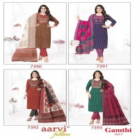 Aarvi Gamthi Vol-7 Wholesale ReadyMade Tops With Pant And Dupatta