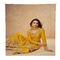 aashirwad creation guzarish readymade party wear chinon silk plazzo style suit for women