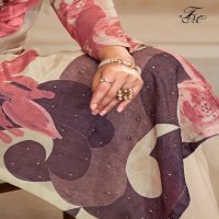 t And m launch sagarika gorgeous look muslin silk unstitch dress for women