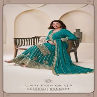 kuleesh vinay fashion sangeet chinon fashionable design dress material online