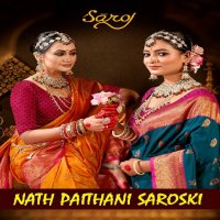 Saroj Nath Paithani Saroski Wholesale Silk Rich Pallu Sarees