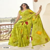 Vallabhi Nityansha Vol-6 Wholesale Abstract Print Georgette Fabrics Sarees