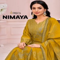 Ibiza Nimaya Wholesale Pure Viscose Muslin With Embroidery Work Salwar Suits