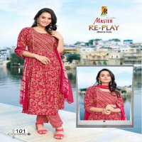 Master Re-Play Wholesale Capsule Print Readymade 3 Piece Suits