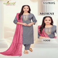 Hariyaali Morni Wholesale Embroidery Work 3 Piece Salwar Suits Combo