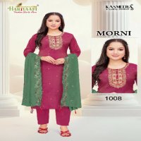 Hariyaali Morni Wholesale Embroidery Work 3 Piece Salwar Suits Combo