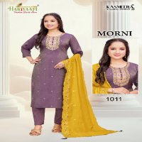 Hariyaali Morni Wholesale Embroidery Work 3 Piece Salwar Suits Combo