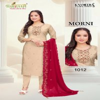 Hariyaali Morni Wholesale Embroidery Work 3 Piece Salwar Suits Combo