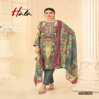 Hala Naira Vol-1 Wholesale Pure Cotton With Heavy Self Embroidery Dress Material