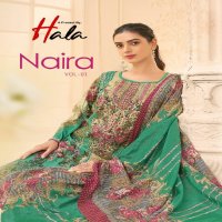 Hala Naira Vol-1 Wholesale Pure Cotton With Heavy Self Embroidery Dress Material