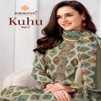 Suryajyoti Kuhu Vol-1 Wholesale Pure Modal Print With Embroidery Dress Material