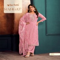 rangat by shree shalika 1001-1006 organza fashionable design unstitch suit