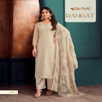 rangat by shree shalika 1001-1006 organza fashionable design unstitch suit