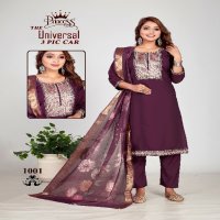 The universal by princess creation full stitch roman silk party wear suits for women