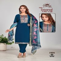 The universal by princess creation full stitch roman silk party wear suits for women