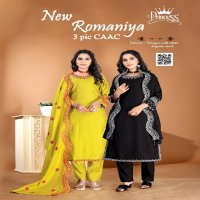 princess creation launch new romaniya full stitch vetican modern 3pcs churidar suit