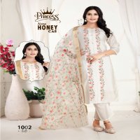 princess creation new honey cas roman silk readymade exclusive designer 3pcs dress