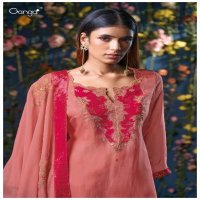 Ganga Chitali S3095 Wholesale Pure Bemberg Hubutai Silk Salwar Suits