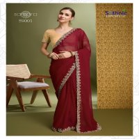 Sethnic Samara Wholesale 60 Gram Georgette Ethnic Sarees