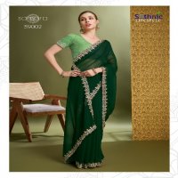 Sethnic Samara Wholesale 60 Gram Georgette Ethnic Sarees