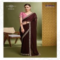 Sethnic Samara Wholesale 60 Gram Georgette Ethnic Sarees