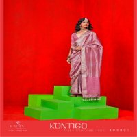 Rajtex Kontigo Wholesale Pure Viscose Zari Tissue Ethnic Sarees