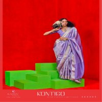 Rajtex Kontigo Wholesale Pure Viscose Zari Tissue Ethnic Sarees