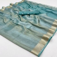 Rajtex Kontigo Wholesale Pure Viscose Zari Tissue Ethnic Sarees