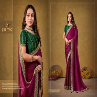 Suma Durgi 7001 To 7009 Series Wholesale Black Rangoli Festive Sarees