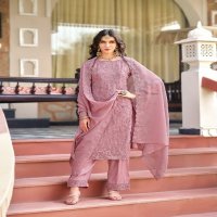 Bela Rumi Wholesale Organza Fabrics Straight Cut Salwar Kameez