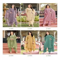 Bela Rumi Wholesale Organza Fabrics Straight Cut Salwar Kameez