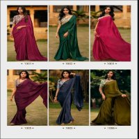 Kashvi Neel Vol-6 Wholesale Mono Satin Fabrics Ethnic Sarees