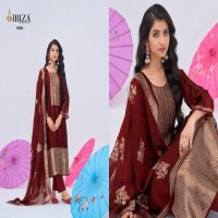 Ibiza Opera Wholesale Pure Banglory Silk Jacquard With Handwork Suits