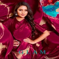 Sushma Glam Wholesale Printed Crepe Sarees Catalog