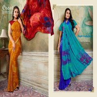 Sushma Glam Wholesale Printed Crepe Sarees Catalog