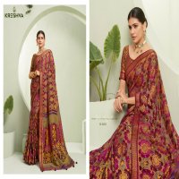 Kreshva Ankita Wholesale Georgette Fabrics Casual Indian Sarees