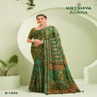 Kreshva Ankita Wholesale Georgette Fabrics Casual Indian Sarees