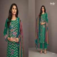 Omtex Waniya Wholesale Muslin Jacquard With Handwork Salwar Suits