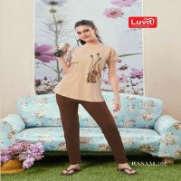 Luvit Rasam Wholesale Tensil Fabrics Night Shirt And Pant