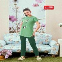 Luvit Rasam Wholesale Tensil Fabrics Night Shirt And Pant