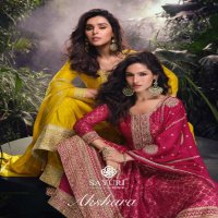 akshara by sayuri designer full stitch viscose jacquard silk plazzo dress for every occasion