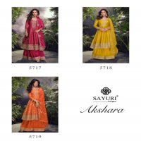 akshara by sayuri designer full stitch viscose jacquard silk plazzo dress for every occasion