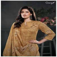 Ganga Yen S2782 Wholesale Cotton Satin With Embroidery Salwar Suits