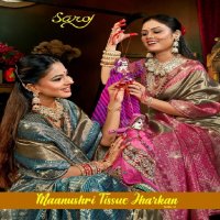 Saroj Maanushri Tissue Jharkan Vol-2 Wholesale Soft Tissue Silk Sarees