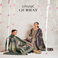 Glossy Simar Qurbat Wholesale Pure Natural Crape With Handwork Salwar Suits