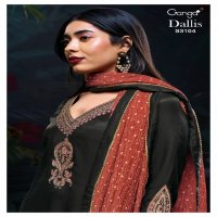 Ganga Dallis S3104 Wholesale Pure Bemberg Gajji Silk Salwar Suits