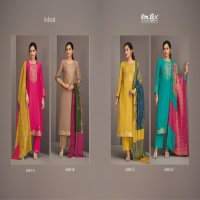 Omtex Ishrat Wholesale Muslin Jacquard With Handwork Salwar Suits