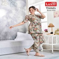 Luvit Trends Wholesale Night Wear Reyon Co-Ord Set