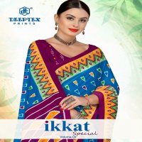 Deeptex Ikkat Special Vol-9 Wholesale Pure Cotton Printed Sarees