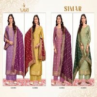 simar by naari muslin jacquard unstitch designer salwar suit sets